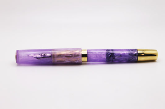 Ferryman Piston Filler in Purple and Brass