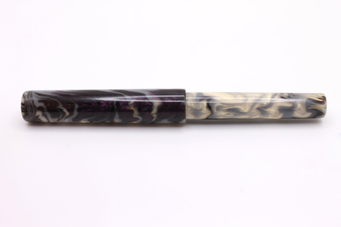 Little Miss in Purple and Beige Resin