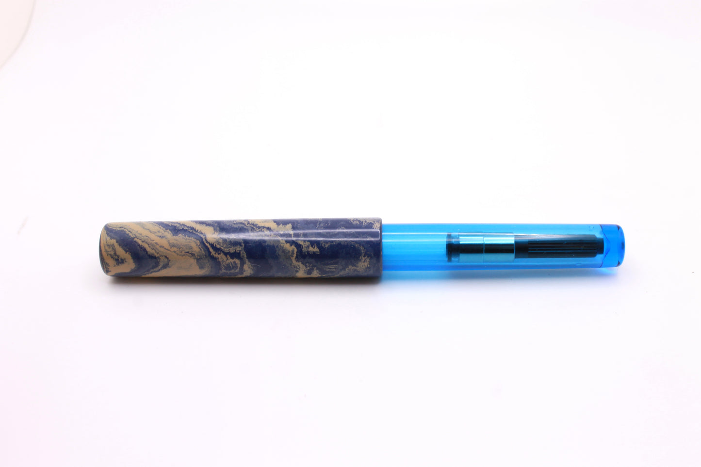 Little Miss in Ebonite and Blue Resin
