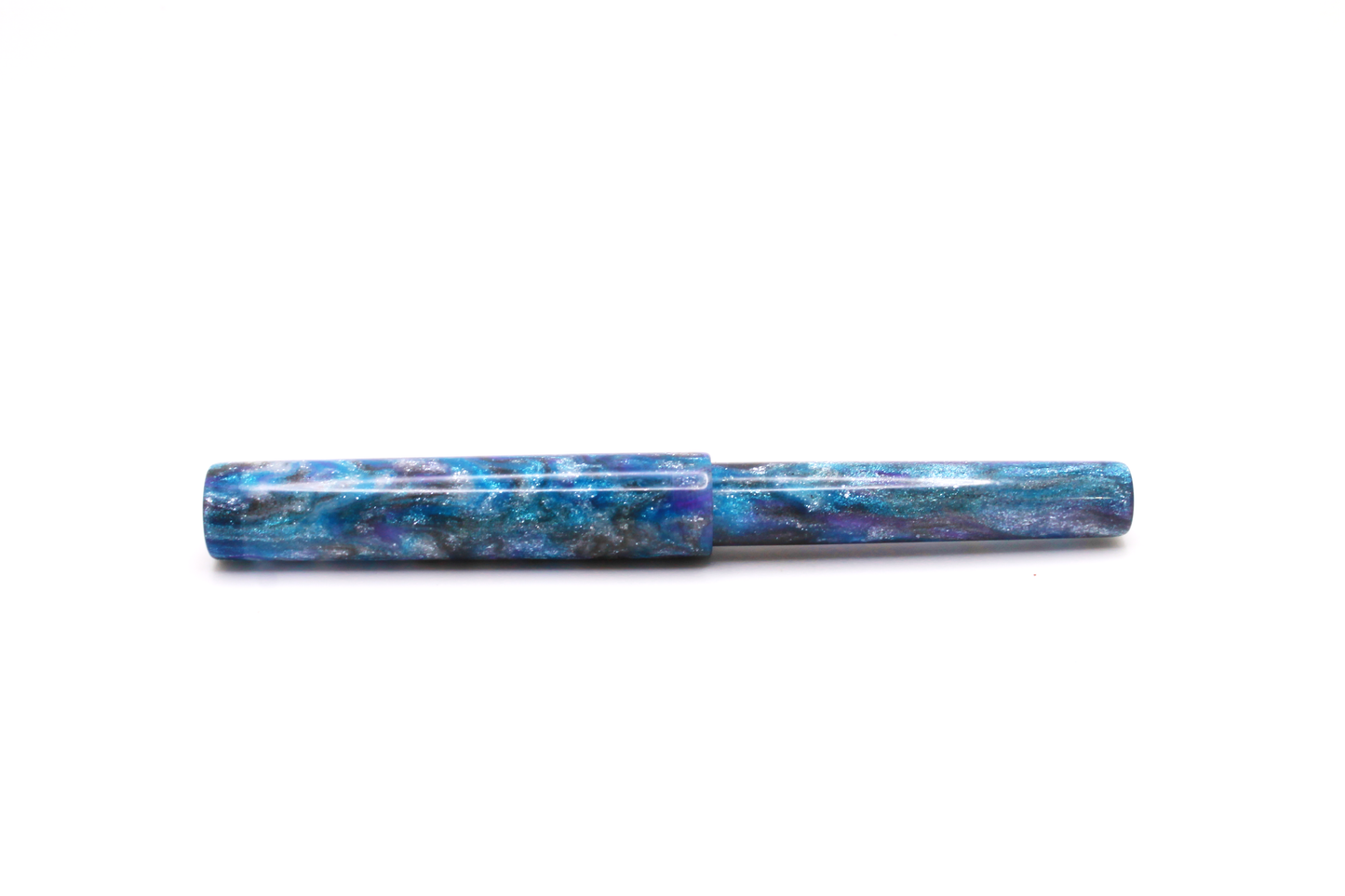 Little Miss in Blue, Purple, Grey, and Silver