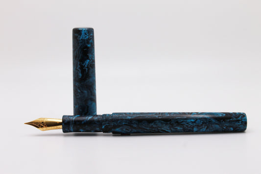 Mistress Model in Blue Damascus