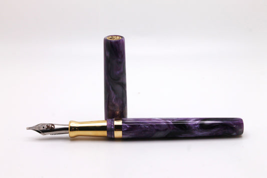 Mistress Model in Purple Abalone and Brass
