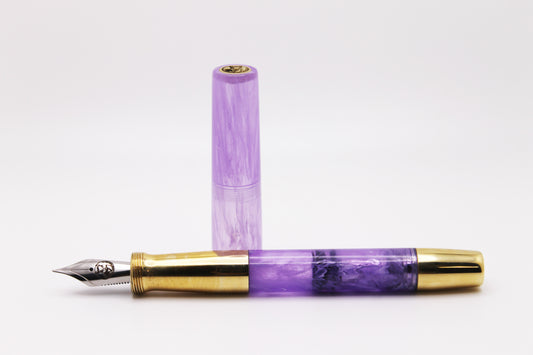 Ferryman Piston Filler in Purple and Brass