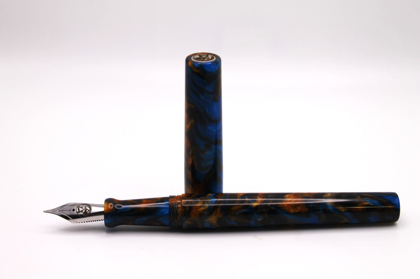 Mistress Model in Blue and Gold Resin