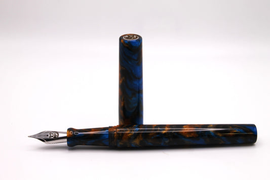 Mistress Model in Blue and Gold Resin