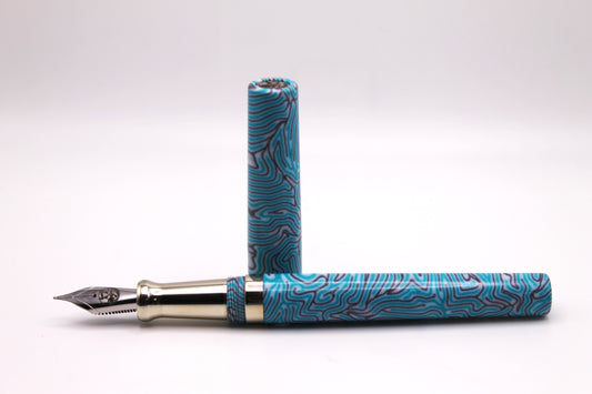 Mistress Model Hybrid in Blue Gray and White CrazyFiber