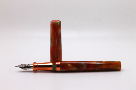 Mistress Model Hybrid in Copper Patina Resin and Copper