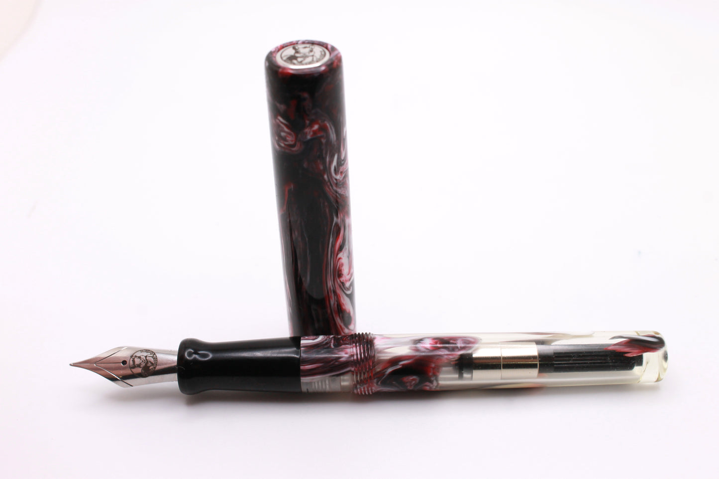 Little Miss in Black, Red, White, and Clear Resin