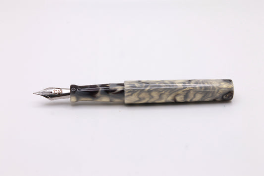 Little Miss in Purple and Beige Resin