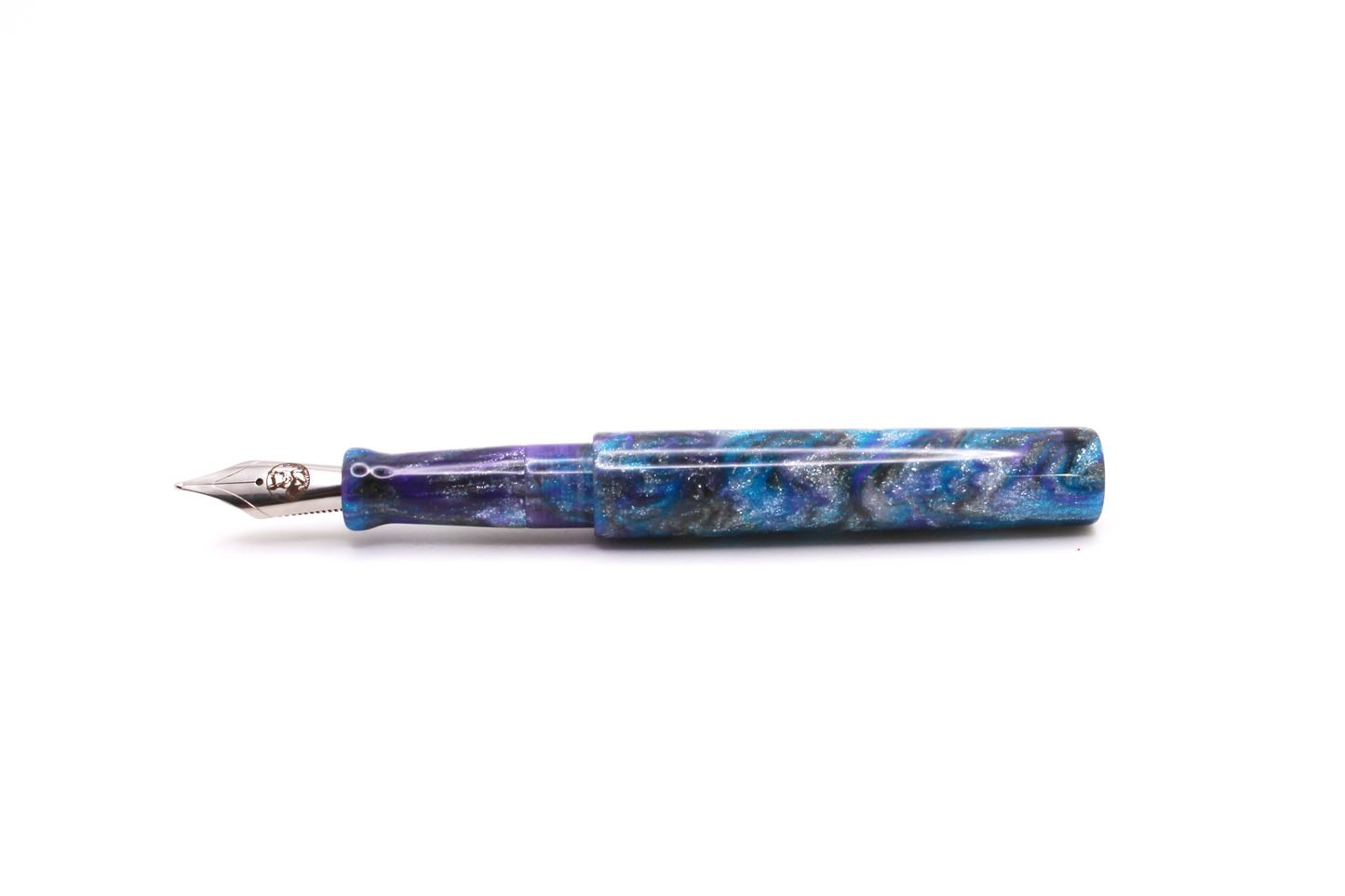 Little Miss in Blue, Purple, Grey, and Silver