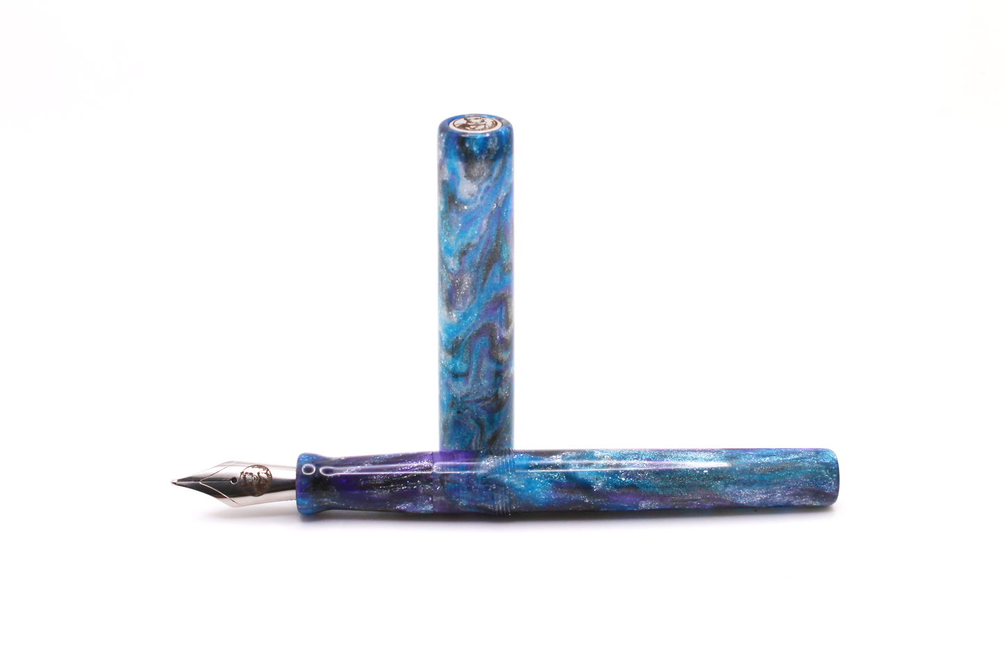Little Miss in Blue, Purple, Grey, and Silver