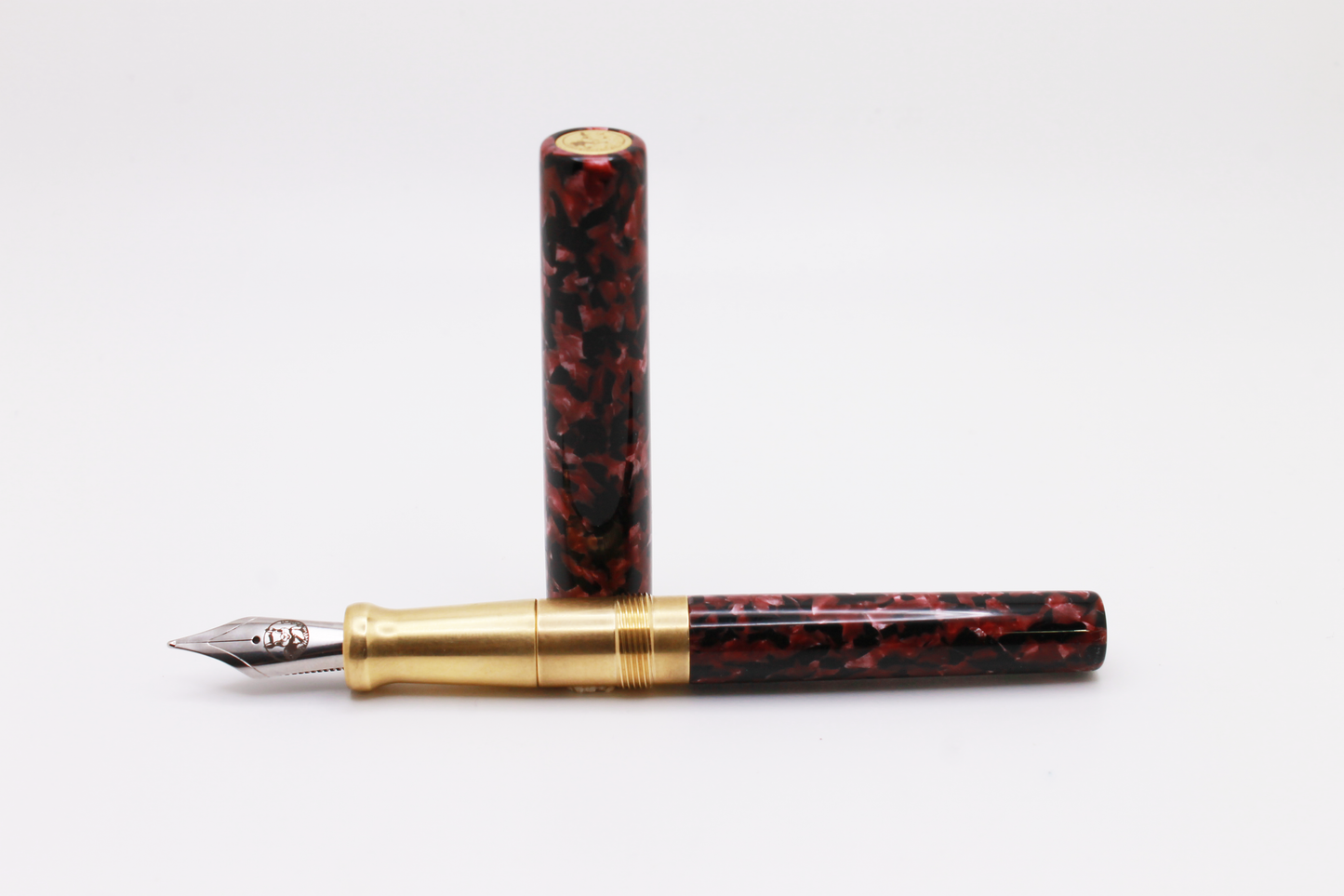 Little Miss Hybrid in Vintage Pink and Black with Brass