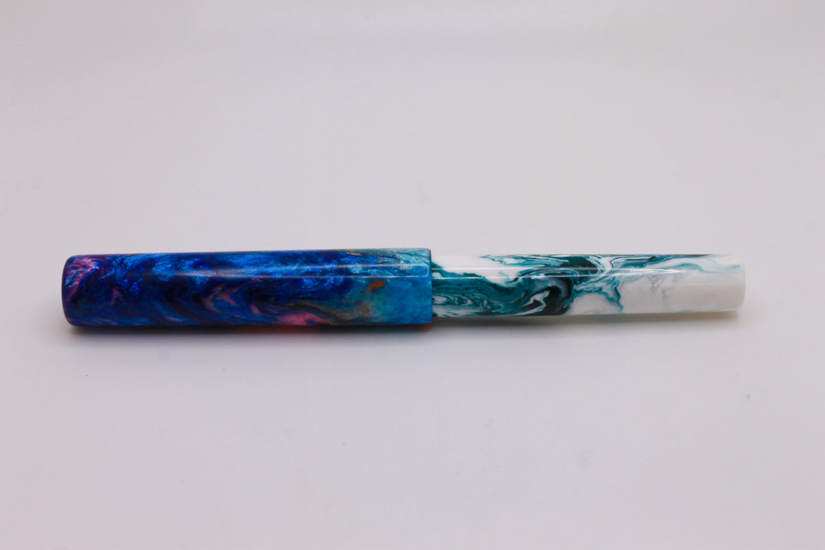 Miss Ma'am in Multicolored Turnt Resin