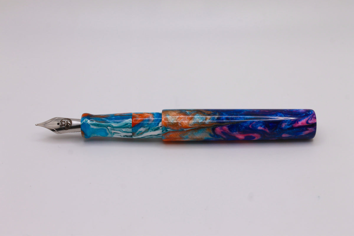 Miss Ma'am in Multicolored Turnt Resin