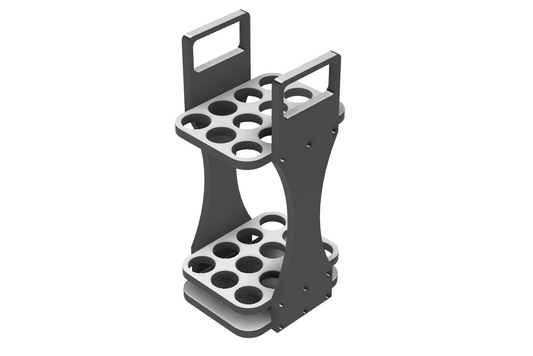 LHC Resin Casting Rack - 3D Model